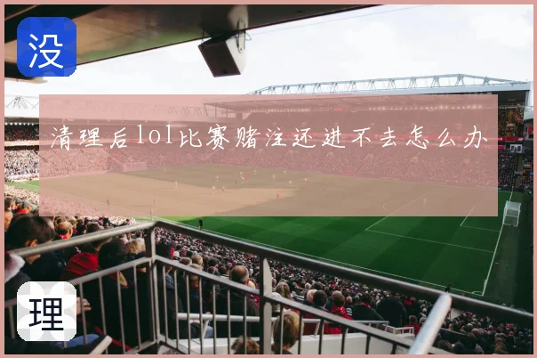 清理后lol比赛赌注还进不去怎么办